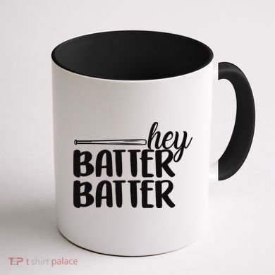 Hey Batter Batter Coffee Mug back