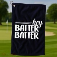 Hey Batter Batter Golf Towel thumb 1