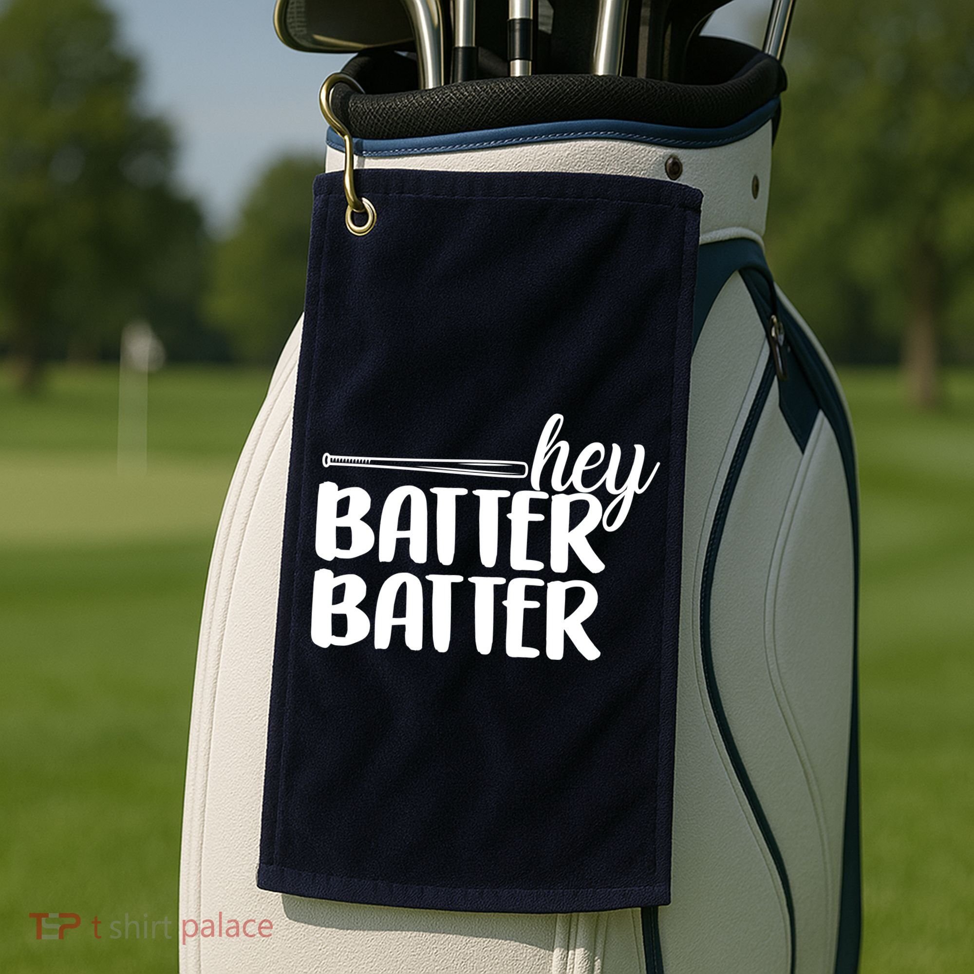 Hey Batter Batter Golf Towel