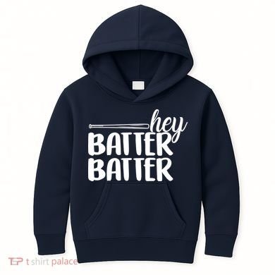 Hey Batter Batter Kids Hoodie