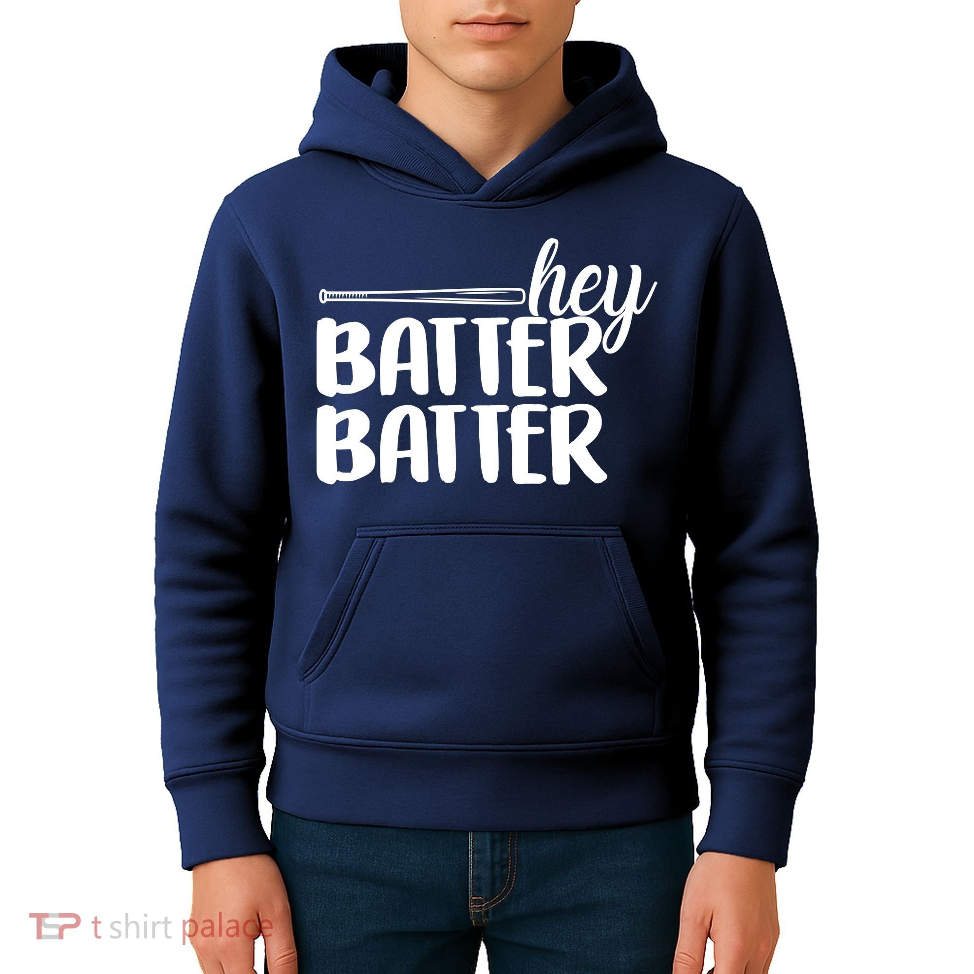 Hey Batter Batter Kids Hoodie