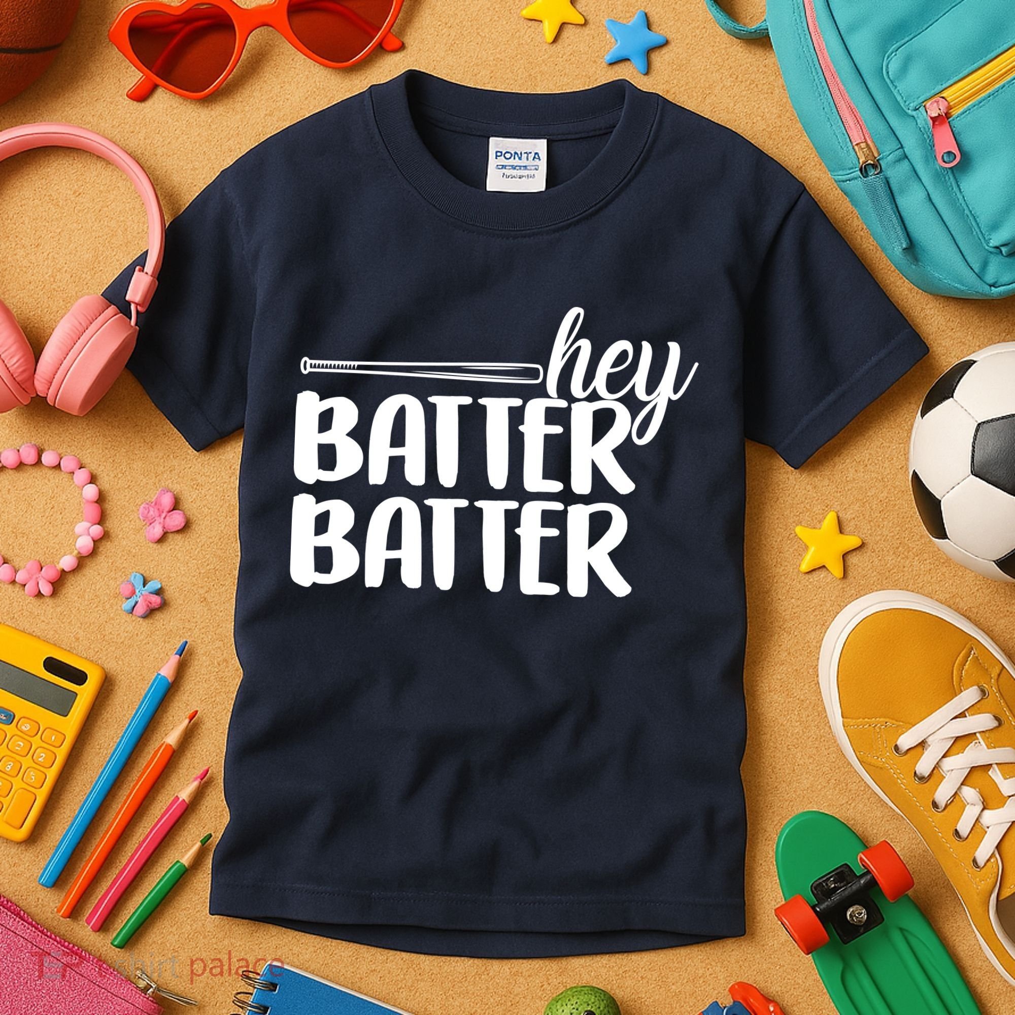 Hey Batter Batter Kids T-Shirt
