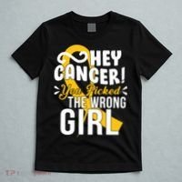 Hey Cancer You Picked The Wrong Girl T-Shirt thumb 5