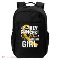 Hey Cancer You Picked The Wrong Girl Backpack thumb 0