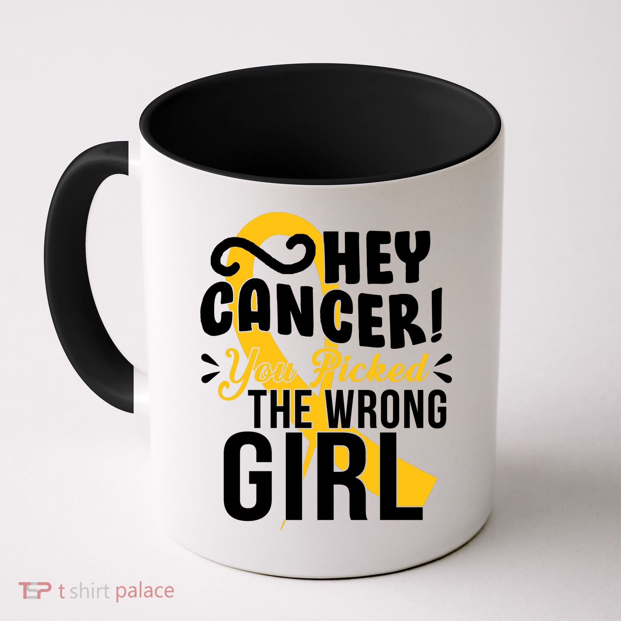 Hey Cancer You Picked The Wrong Girl Coffee Mug