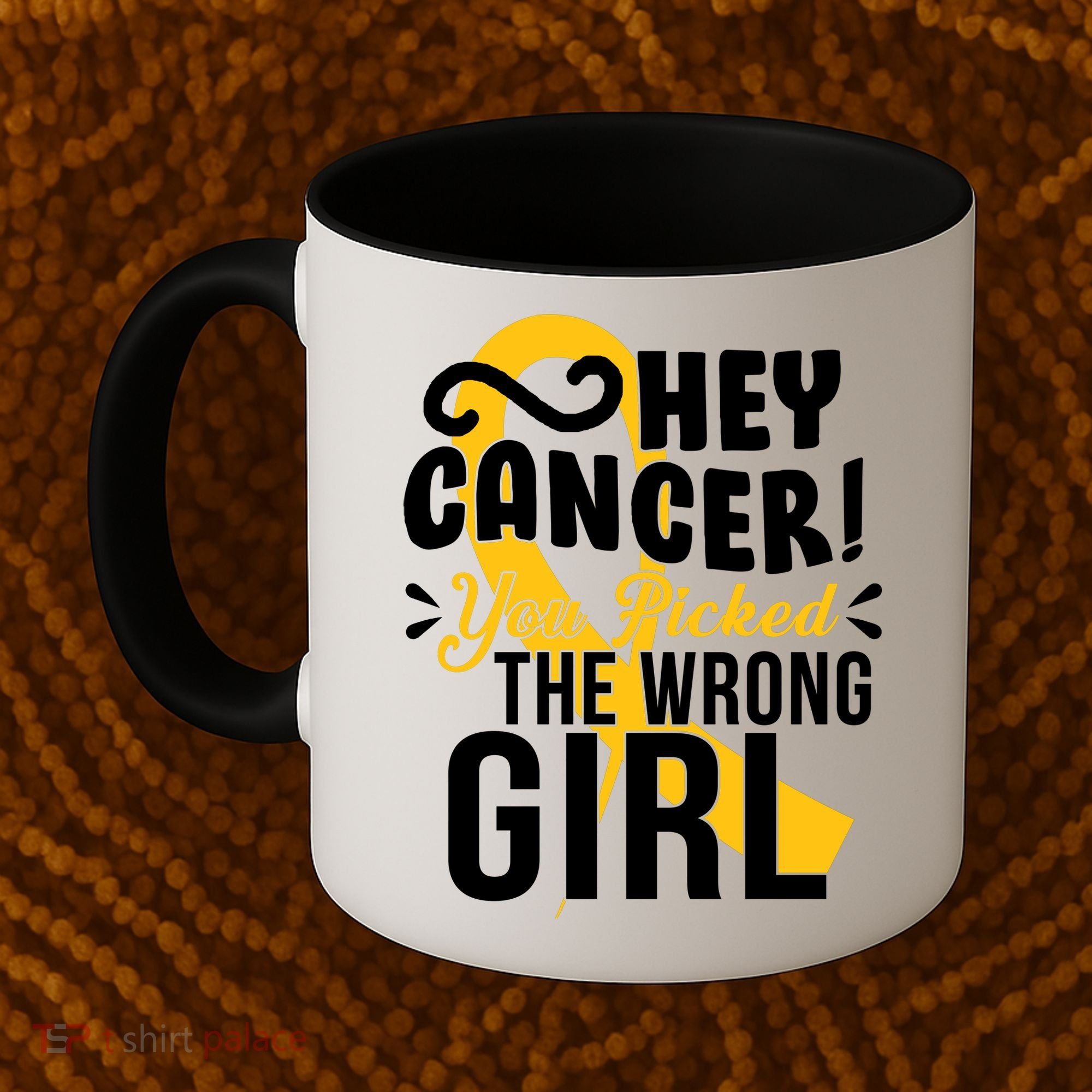 Hey Cancer You Picked The Wrong Girl Coffee Mug