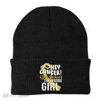 Hey Cancer You Picked The Wrong Girl Beanie thumb 0