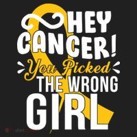 Hey Cancer You Picked The Wrong Girl Beanie thumb 2