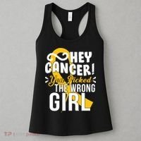 Hey Cancer You Picked The Wrong Girl Women's Tank Top thumb 3