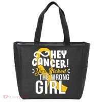 Hey Cancer You Picked The Wrong Girl Tote Bag thumb 0