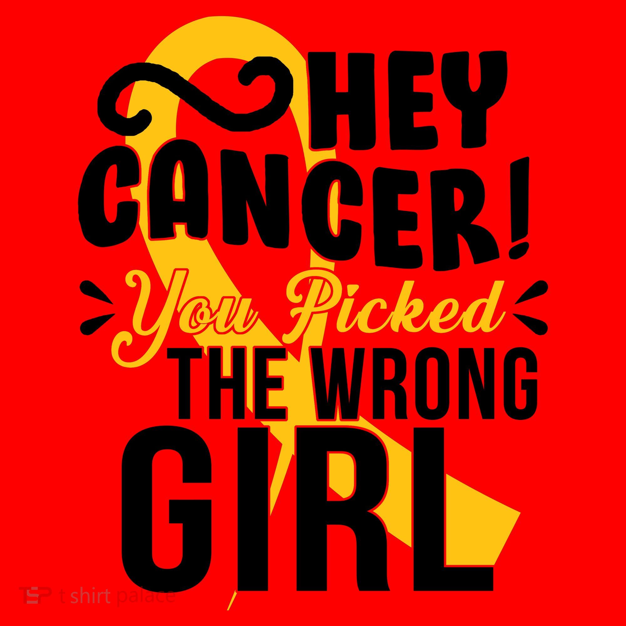 Hey Cancer You Picked The Wrong Girl Santa Hat