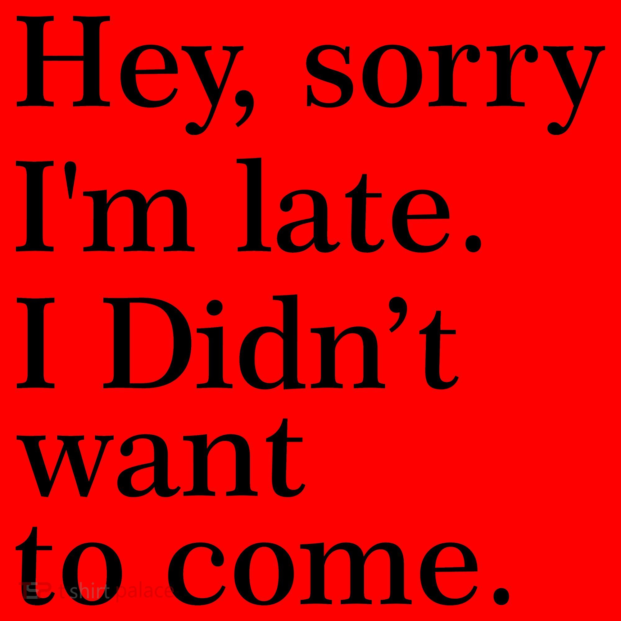 Hey, Sorry I'm Late. I Didn't Want To Come. Santa Hat
