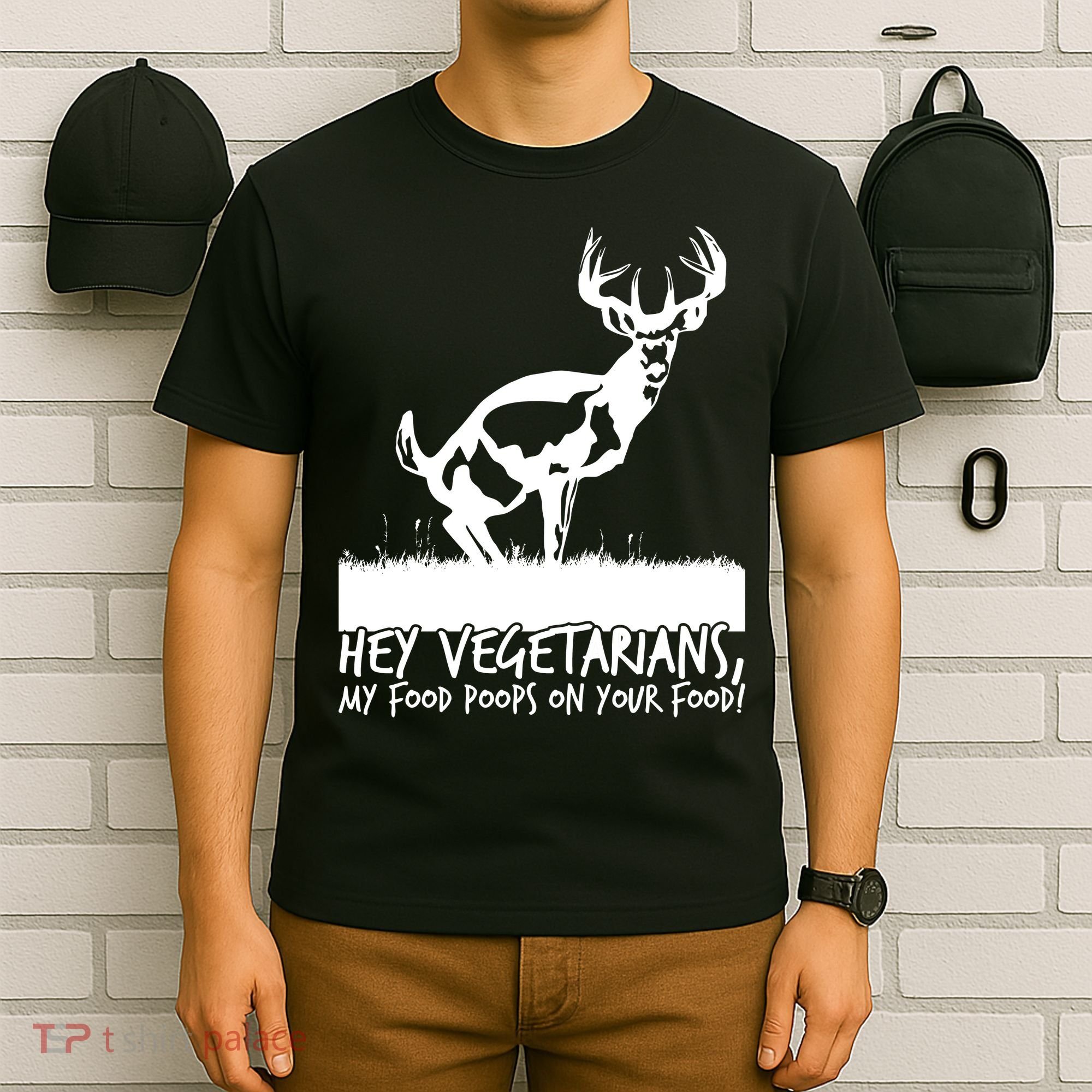 Hey Vegetarian My Food Poops On Your Food T-Shirt