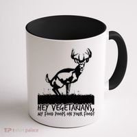 Hey Vegetarian My Food Poops On Your Food Coffee Mug thumb 1