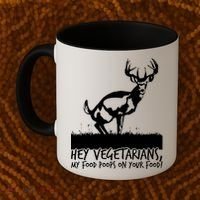 Hey Vegetarian My Food Poops On Your Food Coffee Mug thumb 2