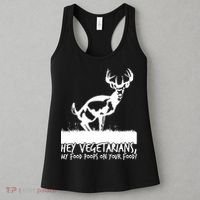 Hey Vegetarian My Food Poops On Your Food Women's Tank Top thumb 3