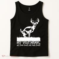 Hey Vegetarian My Food Poops On Your Food Tank Top thumb 2