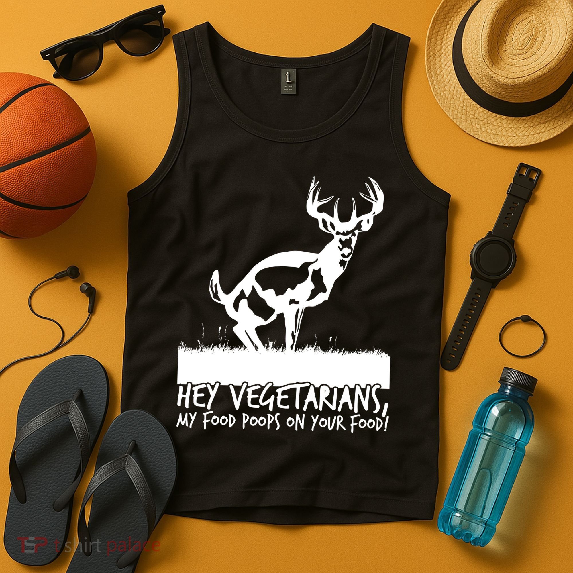 Hey Vegetarian My Food Poops On Your Food Tank Top