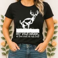 Hey Vegetarian My Food Poops On Your Food Women's T-Shirt thumb 2