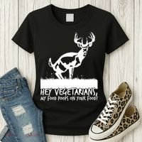 Hey Vegetarian My Food Poops On Your Food Women's T-Shirt thumb 3