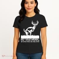 Hey Vegetarian My Food Poops On Your Food Women's T-Shirt thumb 4