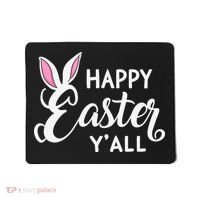 Happy Easter Y’all Easter Day Ears Bunny Girl Women Mousepad thumb 0