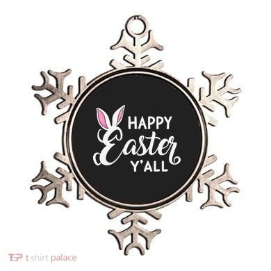 Happy Easter Y’all Easter Day Ears Bunny Girl Women Ornament