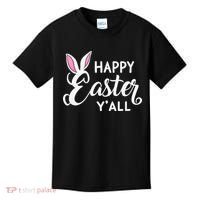 Happy Easter Y’all Easter Day Ears Bunny Girl Women Kids T-Shirt thumb 0
