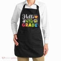 Hello Fourth 4th Grade Happy First Day Of School Apron thumb 2