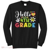 Hello Fourth 4th Grade Happy First Day Of School Sweatshirt thumb 0