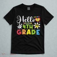 Hello Fourth 4th Grade Happy First Day Of School T-Shirt thumb 5