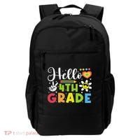 Hello Fourth 4th Grade Happy First Day Of School Backpack thumb 0