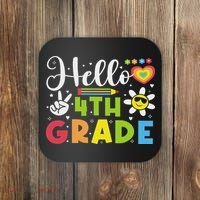 Hello Fourth 4th Grade Happy First Day Of School Coaster thumb 0