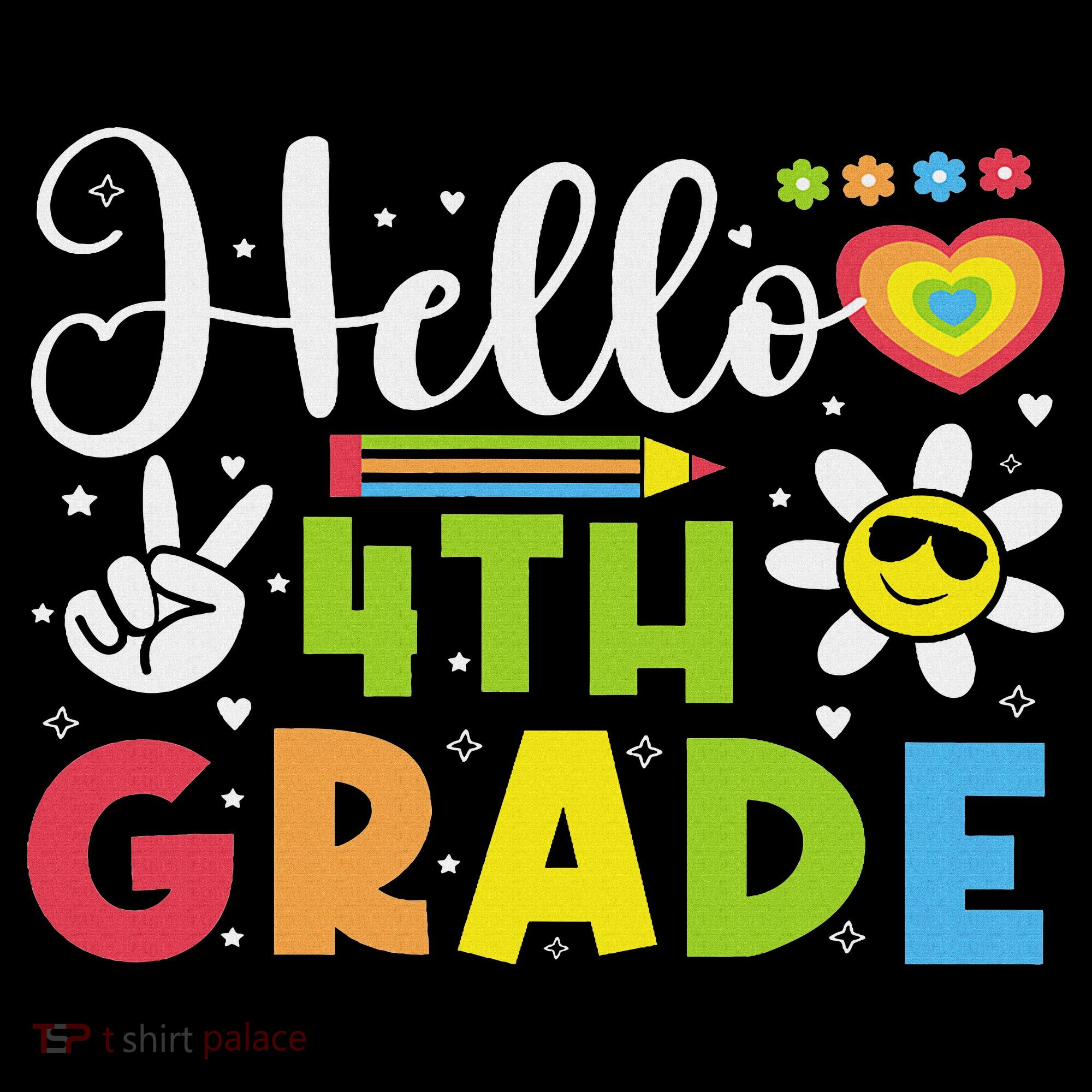 Hello Fourth 4th Grade Happy First Day Of School Women's Hoodie