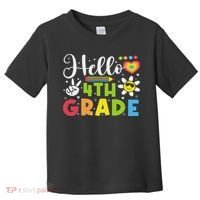 Hello Fourth 4th Grade Happy First Day Of School Toddler T-Shirt thumb 0
