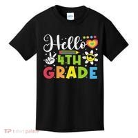 Hello Fourth 4th Grade Happy First Day Of School Kids T-Shirt thumb 0
