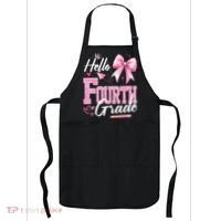 Hello Fourth 4th Grade First Day Of School Coquette Teacher Apron thumb 0