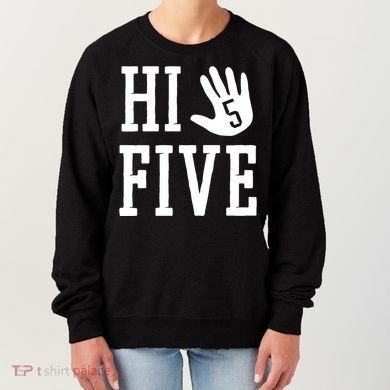 Hi Five 5 Years Old 5th Birthday Women's Sweatshirt