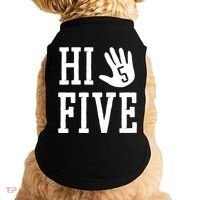 Hi Five 5 Years Old 5th Birthday Doggie Tank thumb 0