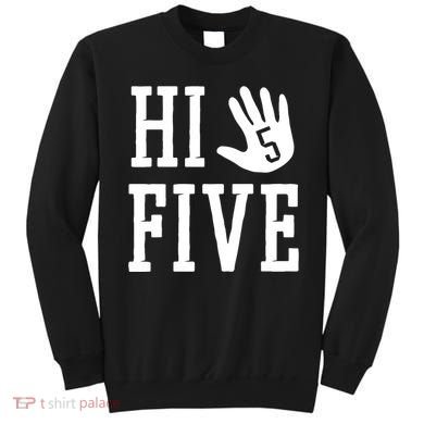 Hi Five 5 Years Old 5th Birthday Sweatshirt
