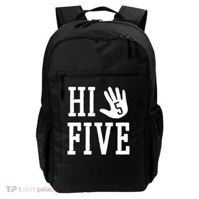 Hi Five 5 Years Old 5th Birthday Backpack