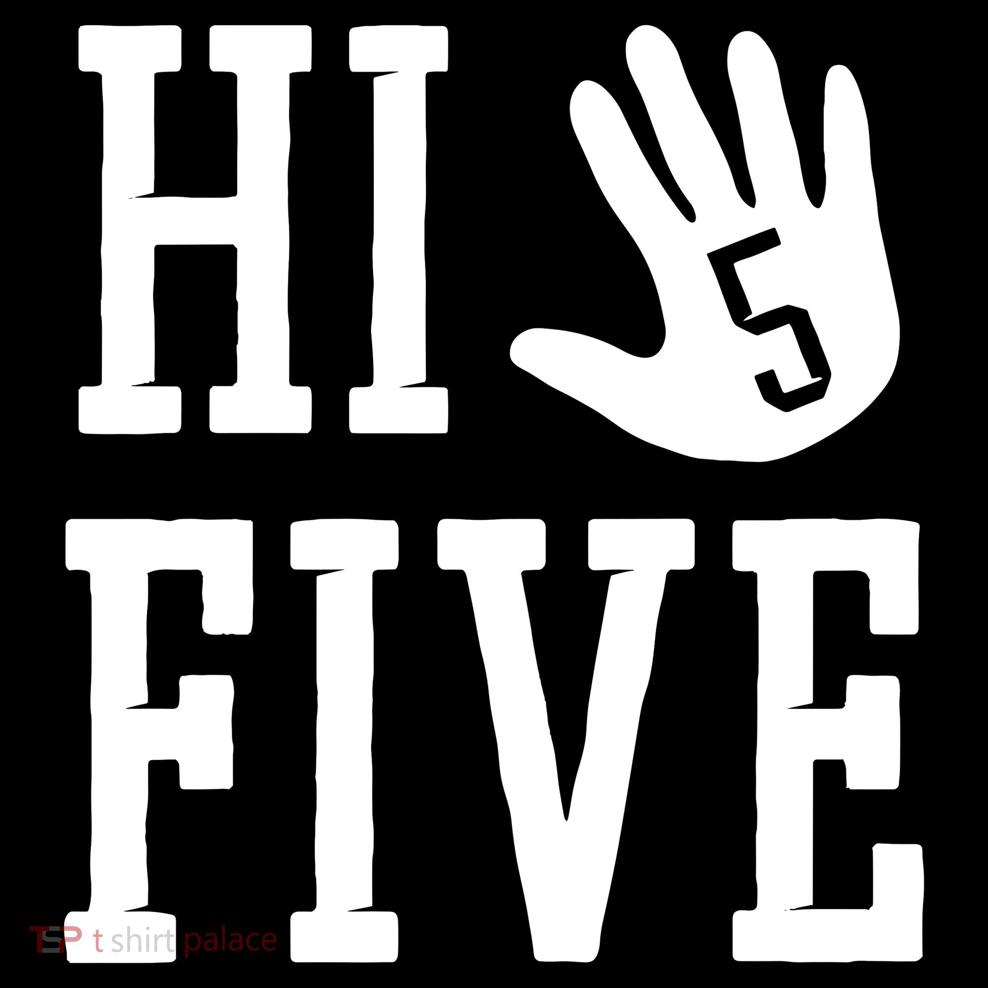 Hi Five 5 Years Old 5th Birthday Bucket Hat