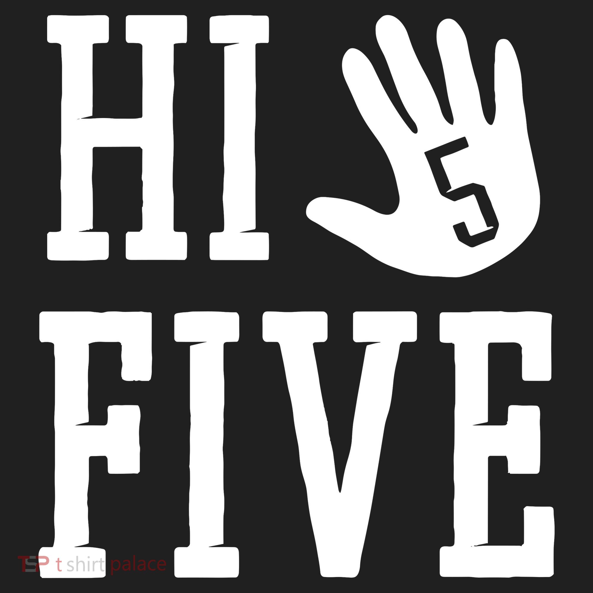 Hi Five 5 Years Old 5th Birthday Beanie