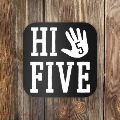 Hi Five 5 Years Old 5th Birthday Coaster