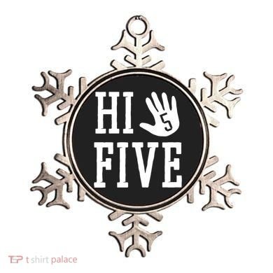 Hi Five 5 Years Old 5th Birthday Ornament