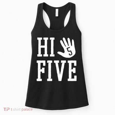 Hi Five 5 Years Old 5th Birthday Women's Tank Top