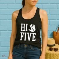 Hi Five 5 Years Old 5th Birthday Women's Tank Top thumb 2