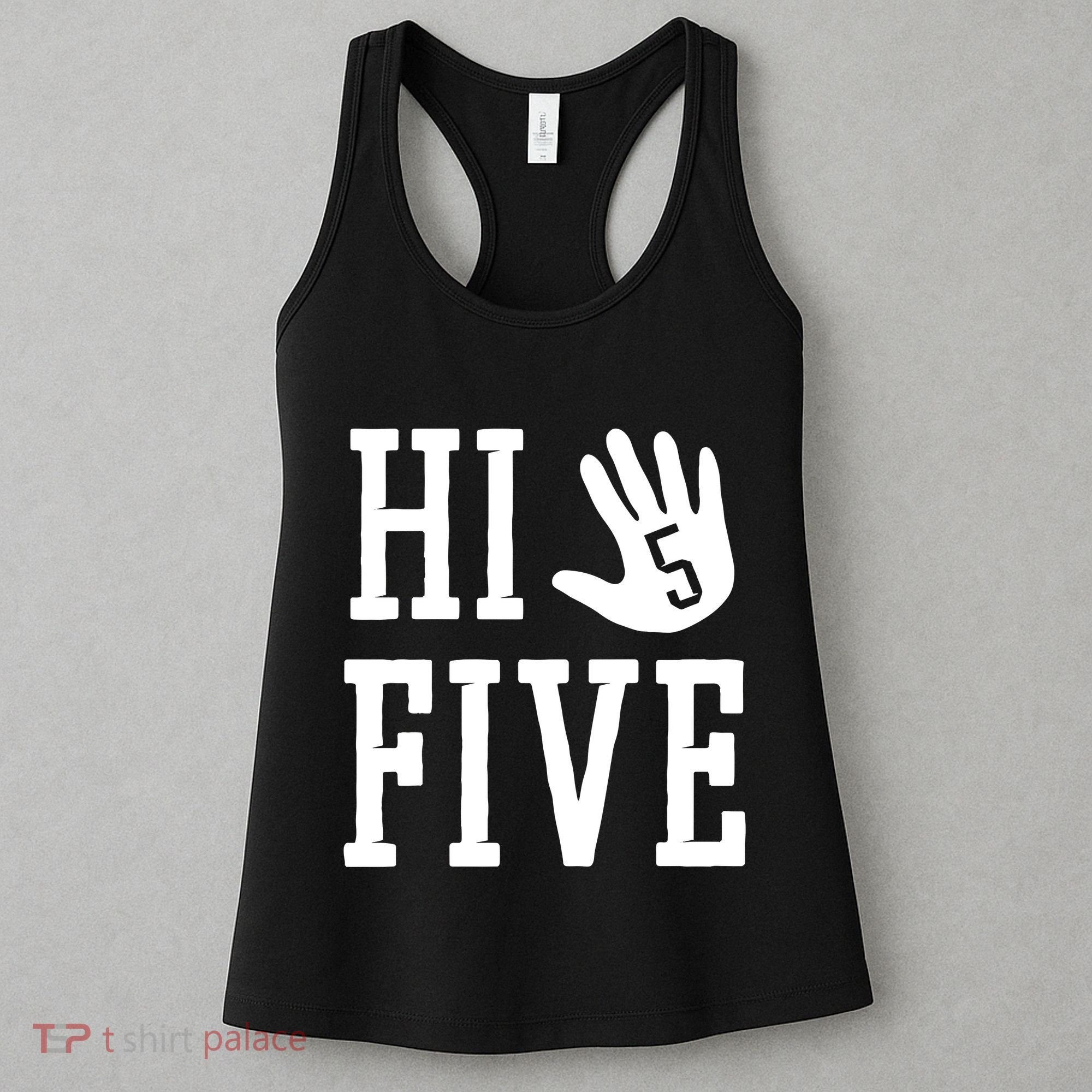 Hi Five 5 Years Old 5th Birthday Women's Tank Top