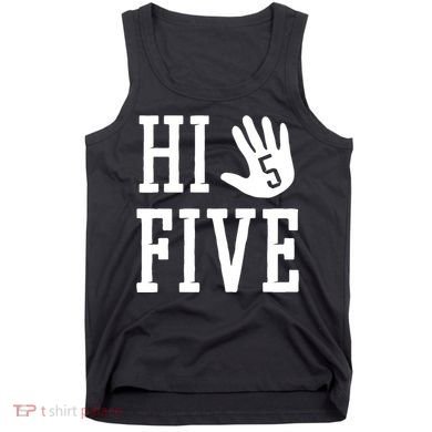 Hi Five 5 Years Old 5th Birthday Tank Top