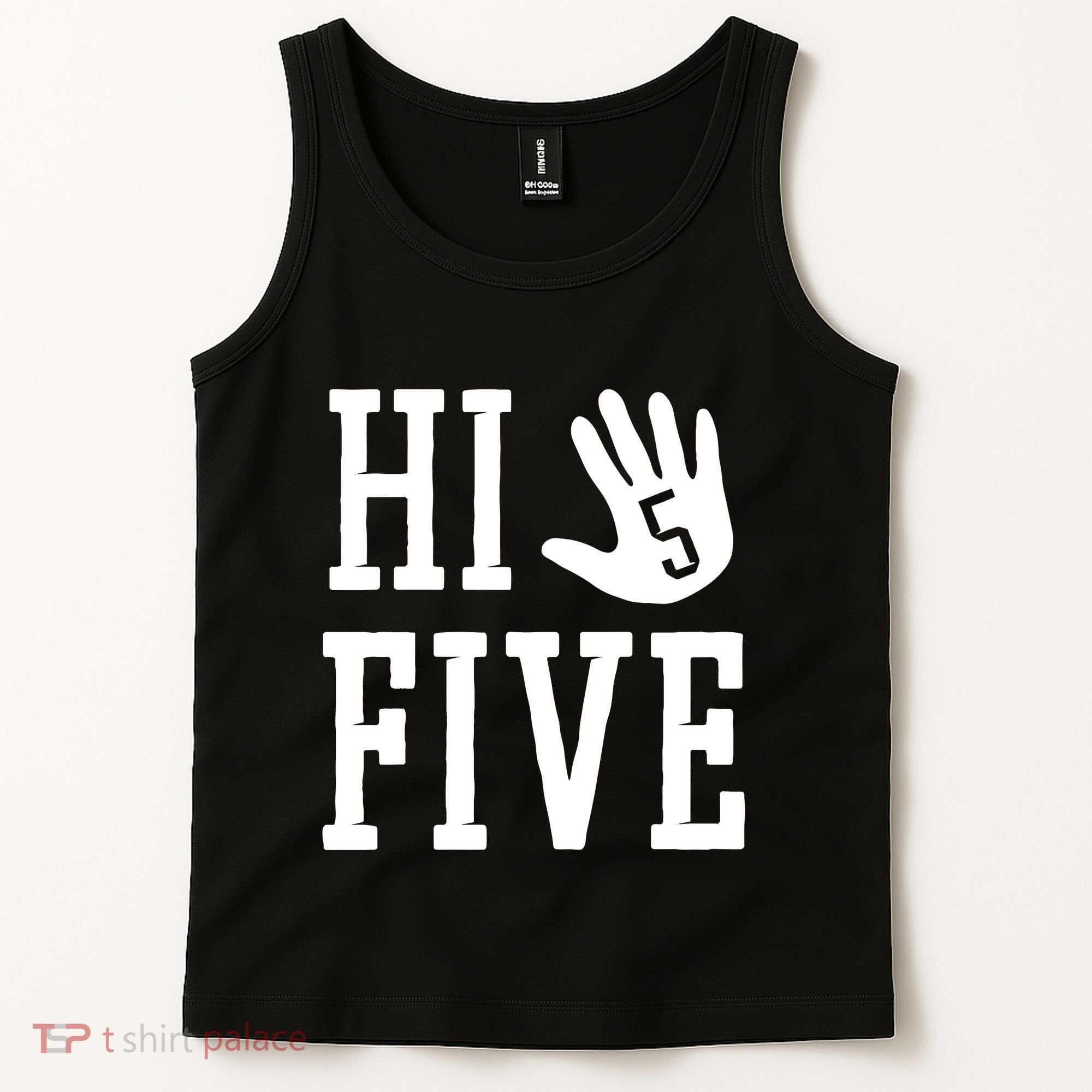 Hi Five 5 Years Old 5th Birthday Tank Top